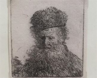 Rembrandt Etching