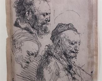 Rembrandt Etching