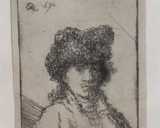 Rembrandt Etching