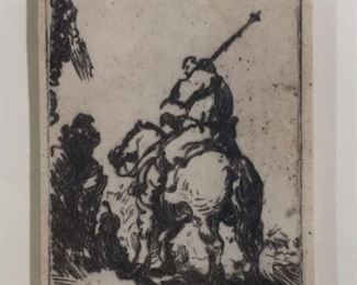 Rembrandt Etching