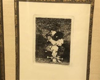 Francisco Goya etching