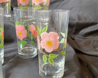 Desert Rose Iced Tea Glasses