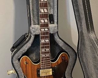1979 National semi hollow Bigsby Temalo B7 rosewood guitar