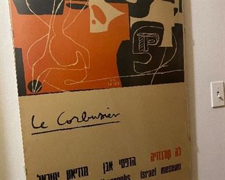Framed Poster (foam board)  “Le Corbusier” lithographs Israel Museum. Measure 26” X 33” asking $150