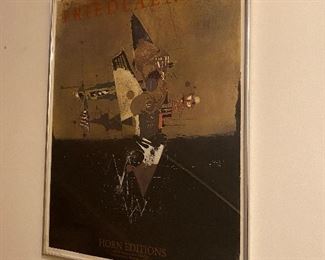 Framed Poster Johnny Friedlaender "Horn Editions Measures 20" x 30".  Asking $75. 
