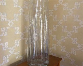 Blenko glass - Don Shepherd (?) Tall Glass Floor Vase. Measures 22.5” tall x 4.5” opening 8” base. Excellent Condition.  Asking $250. 