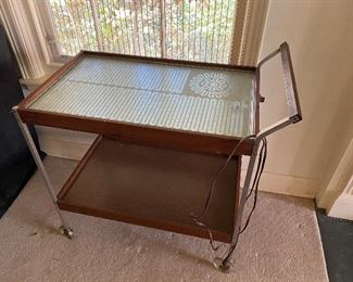 Salton MCM Serving Cart in Excellent Condition! Measures 16” x 29.5” x 26.5” tall. Asking $80. 