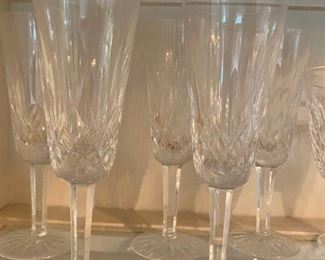 Waterford Crystal glasses.