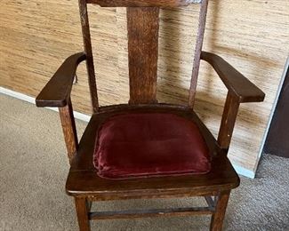 antique oak side chair