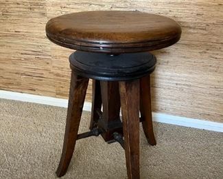 adjustable wood stool
