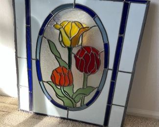 Tulip stained glass