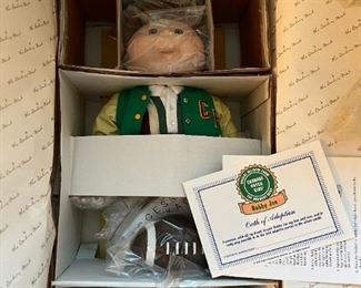 Porcelain Cabbage Patch dolls in box