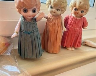 Bisque flapper dolls