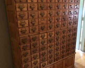 Rare card file cabinet Oak 
$3000