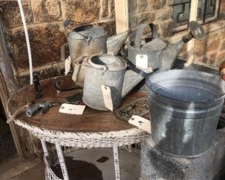 White wicker table $250