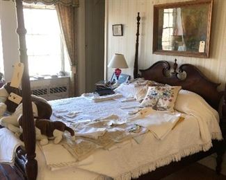 Queen Anne Bed $600
Linens assortment $20 +
