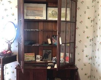 Large glass hutch $1800