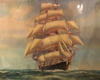 Watercolor original “the ship “
$500