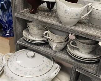 Blue English China 10 place setting plus and more