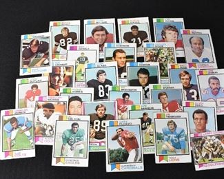 27 Topps 1973 Football Trading Cards