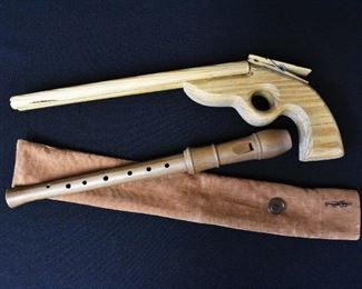 JR vd Veen Wooden Recorder & Rubber Band Shooter