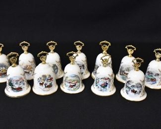 12 Vintage Gorham Christmas Bells