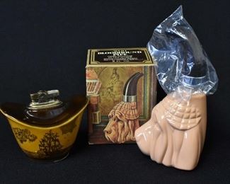 Vintage Wales Lighter & Avon Bloodhound Pipe