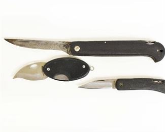 3 Folding Knifes Kershaw & More