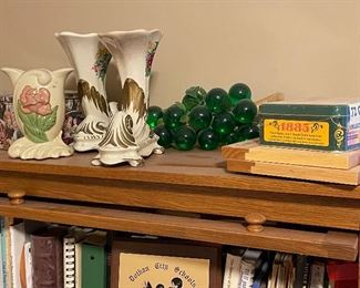 Decorative items,  bookshelf/lawyers cabinet