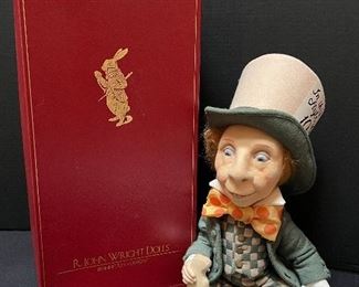 R. John Wright The Mad Hatter Doll with box and certificate! ~Number 187/500. ~In excellent condition