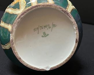 Beautiful Vintage German Portrait Double Handled Vase. Measures about 13" high and features a beautiful woman painted with exceptional details. Some light paint wear to be expected with age, mainly on the gold trim. Small chip on the bottom