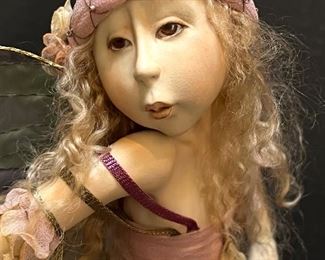 Tine Kamerbeek Fairy Doll with exceptional details! Measures 17" h. A true collector's piece!