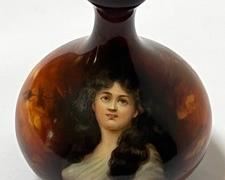 Vintage Miniature German Portrait Vase by Royal Schwarzburg
Measuring about 3.75"