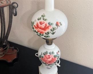 Antique Porcelain Parlor lamp