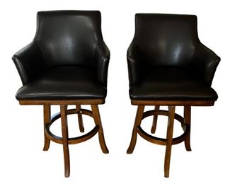 Leather Bar Stools Arms