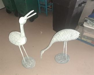 Pair of metal birds $45