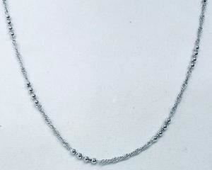 Dainty and Delightful Sterling Silver Necklace that measures 24 inches long.