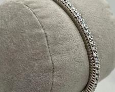 Sparkling Cubic Zirconia and Sterling Bracelet