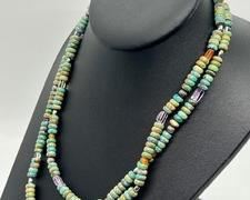 Sterling Carolyn Pollack Turquoise Beaded Necklace
