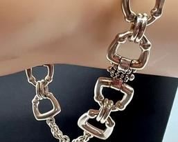 Lovely Designed Sterling Bracelet by Michael Dawkins. Measuring 7.5"