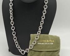 Judith Ripka Sterling Silver 925 Heavy Rolo Cable Link Chain Necklace
Measuring 18" and comes with dust bag