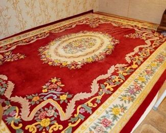 Large wool area rug