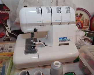 White sewing machine