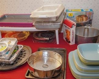 Bakeware and melamine dinnerware