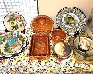 Talavera, hand painted terracotta and Pottery by Rob serveware