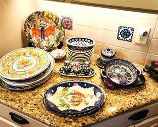Spanish chargers and Polish pottery