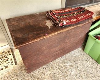 Large wooden storage chests
