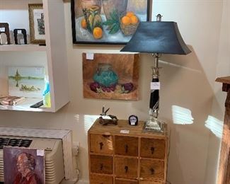 Many pieces original art by our  client, 
BABS FARRIES!  Add some color to your home with one of these beautifully painted  works.  