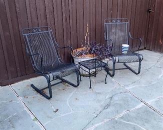 Fontanini iron spring rockers 