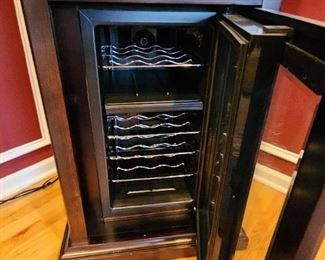 Custom built in wine fridge